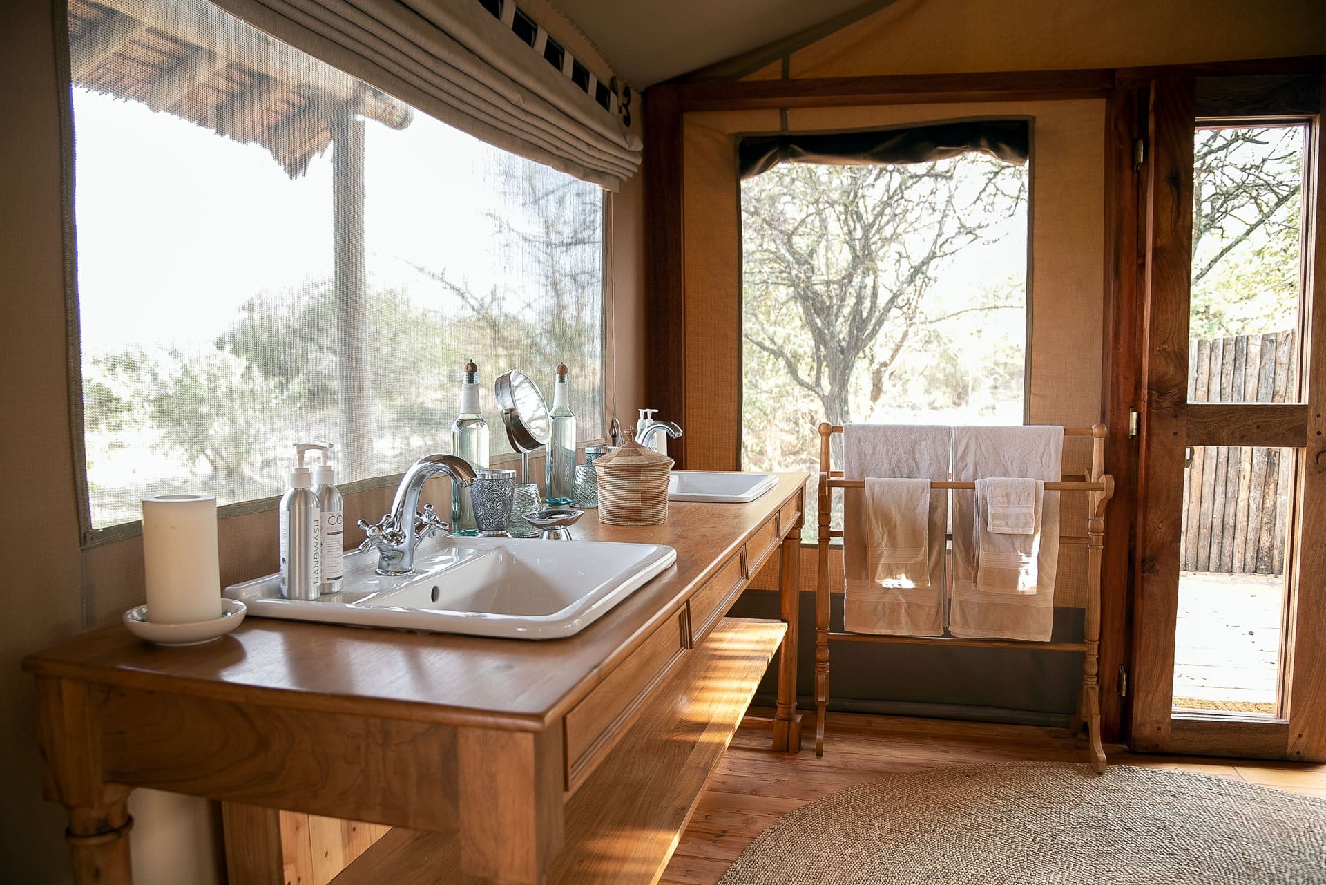 Tent bathroom
